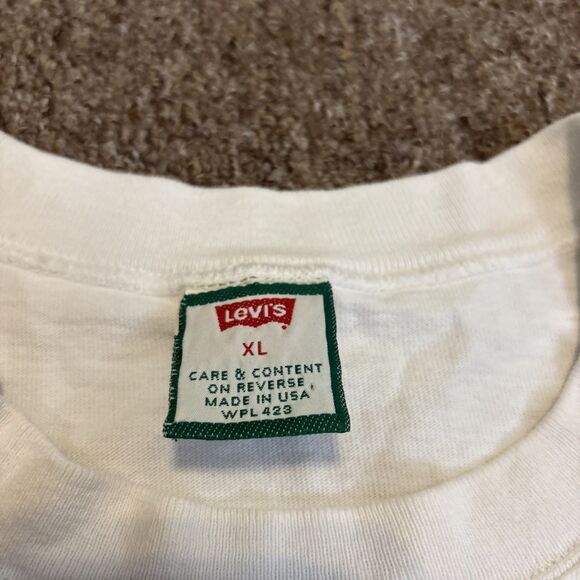 Vintage Levi’s 501 XX Made In USA Shirt Size XL 1990 Denim White - Picture 8 of 9
